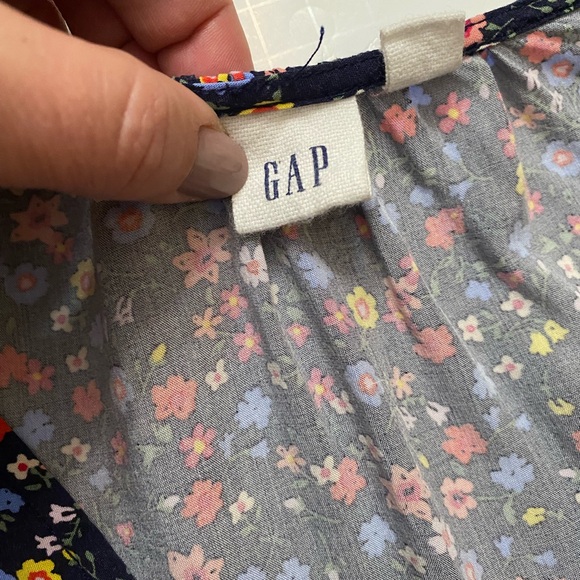 Gap Long Sleeve Shift Dress Navy Floral, long sleeves Women’s size XL Tall - Picture 9 of 11